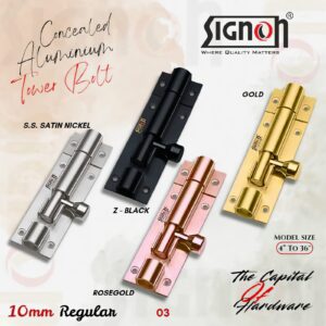 10mm REGULAR TOWER BOLT