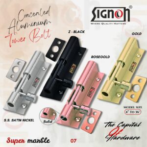 SUPER MARBLE TOWER BOLT