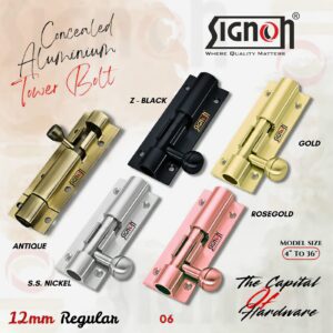 12mm REGULAR TOWER BOLT