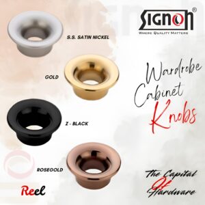 KNURLING HANDO WARDROBE KNOB WSK-018