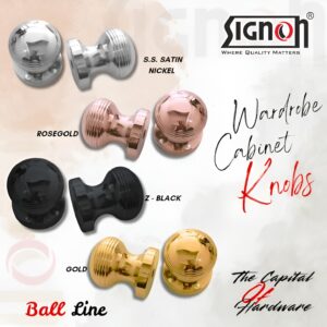 KNURLING HANDO WARDROBE KNOB WSK-021