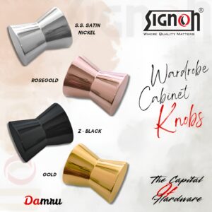 KNURLING HANDO WARDROBE KNOB WSK-016