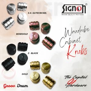 KNURLING HANDO WARDROBE KNOB WSK-022