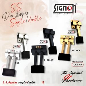 STAINLES STEEL SQUARE DOOR STOPPER (SDS-001)