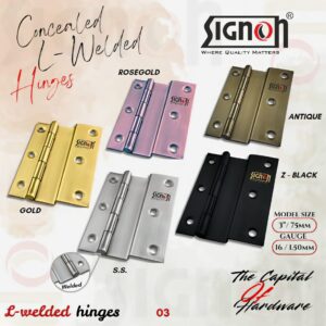 CONCEALED L - WELDED HINGES (LSH-002)